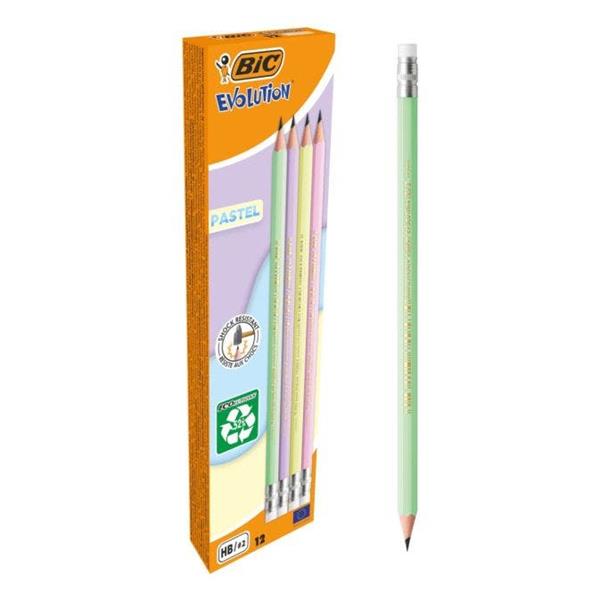 CF12 MATITA EVOLUTION PASTEL +GOMMA