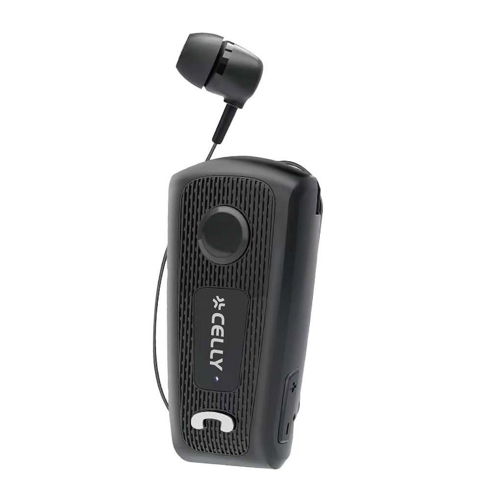 RETRACTABLE MONO HEADSET BK