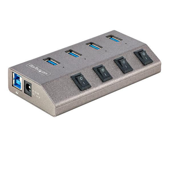HUB USB 4 PT CON INTERRUTTORI