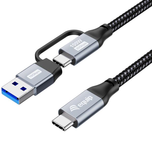 2 IN 1 USB 3.2 GEN 2X2 C TO C 2M