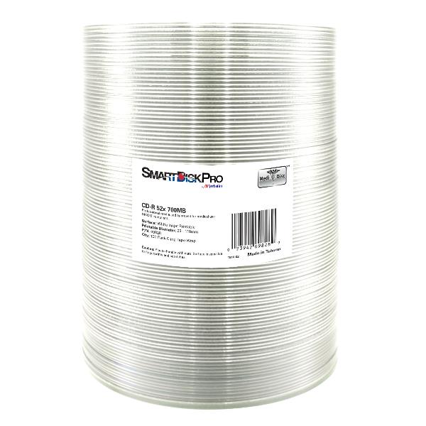 CD R 52X 700MB WHITE INKJET CF.100
