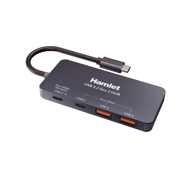 HUB 4 PORTE USB-A + USB-C + PD100W