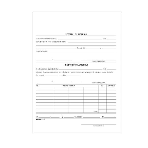 CF100 BUSTE NOTA SPESE