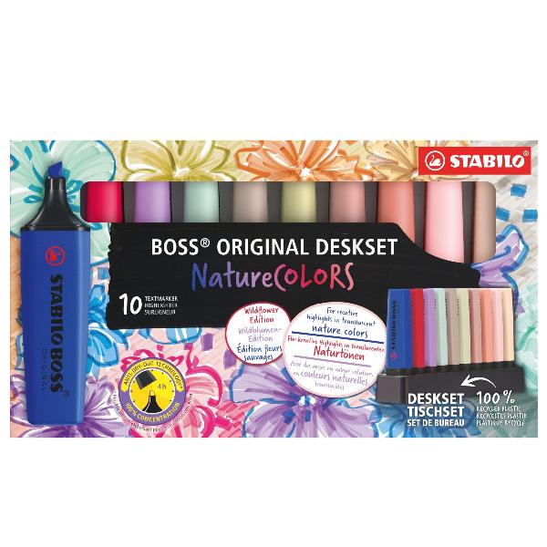 AST10 STABILO BOSS NATURE DESKSET