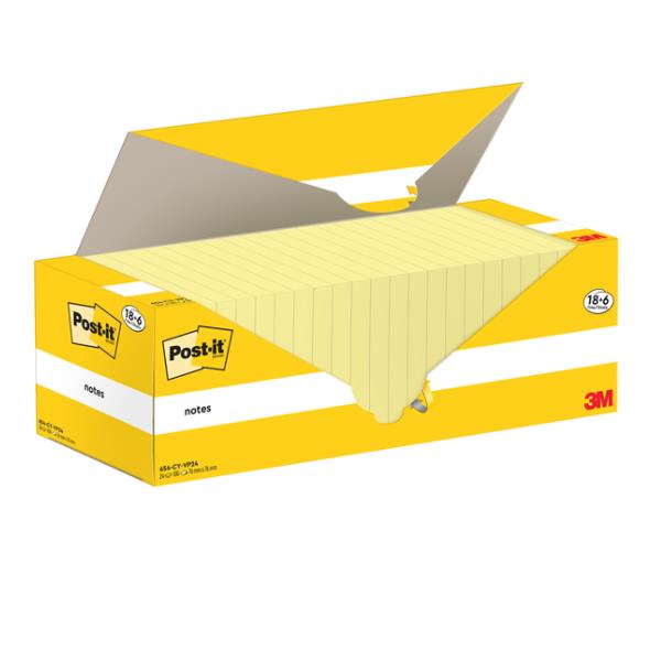 CF18+6 POST-IT/CANARY/76X76/100FF