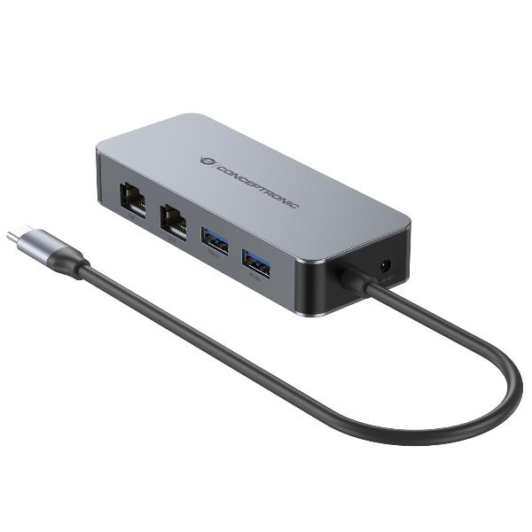 USB-C TO DUAL-PORT GIGABIT NETWORK