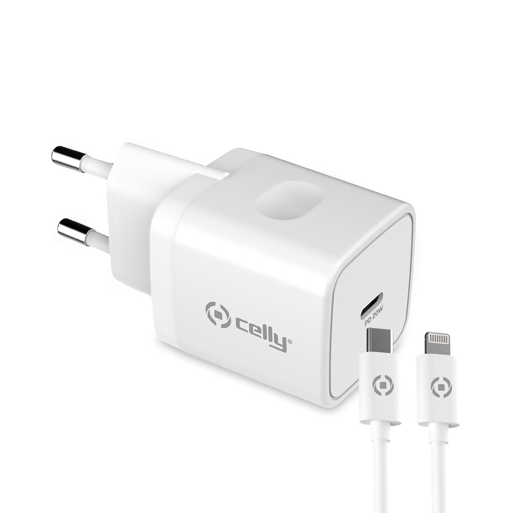 TC USB-C 20W+LIGHTNING CABLE WHITE