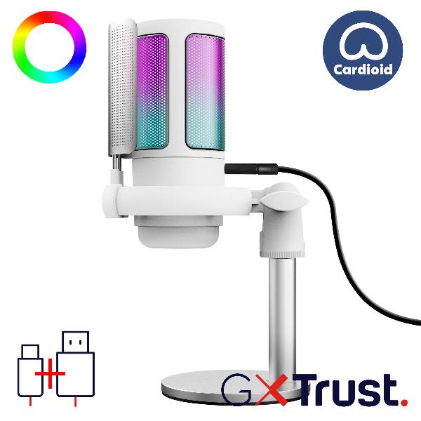 GXT238W AURON USB MICROPHONE WHT
