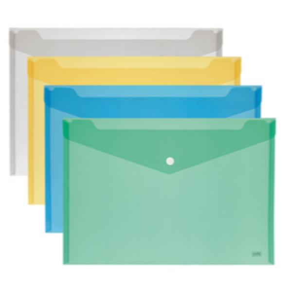 CF12BUSTA BOTTONE 24X18,5CM COL ASS