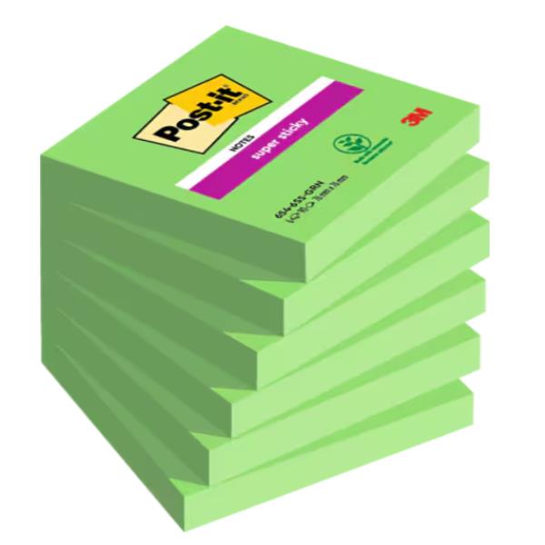 CF6 S-STICKY 76X76MM VERDE