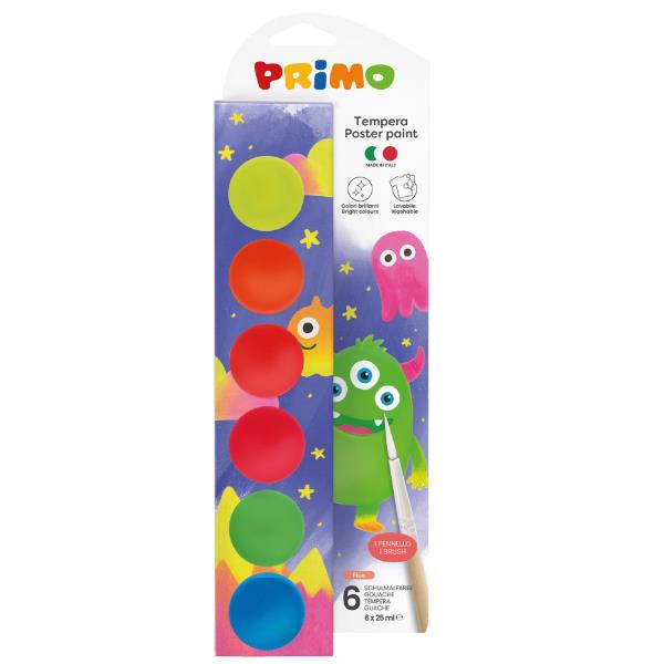 CF6 TEMPERA IN VASETTI COL. FLUO