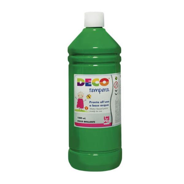 TEMPERA FLACONE 1000ML VERDE BRILL.