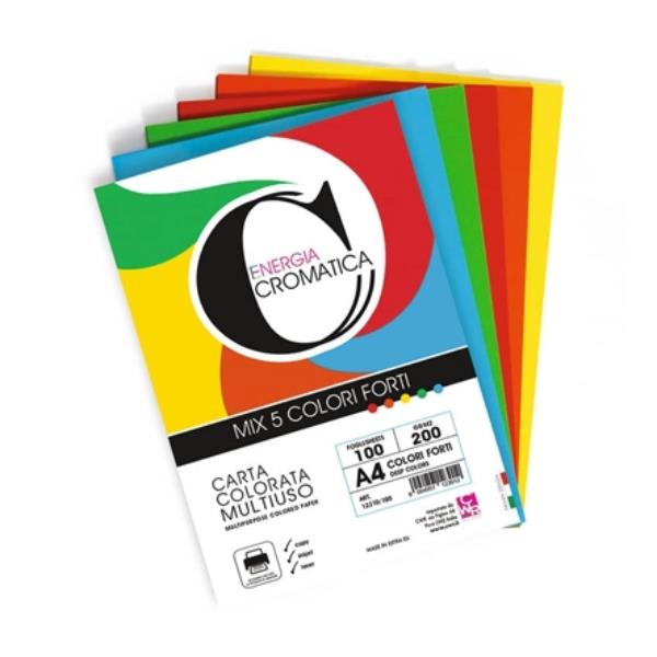 CARTA CROMATA FORTE 100FG A4 200G
