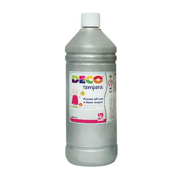 TEMPERA FLACONE 500ML ARGENTO