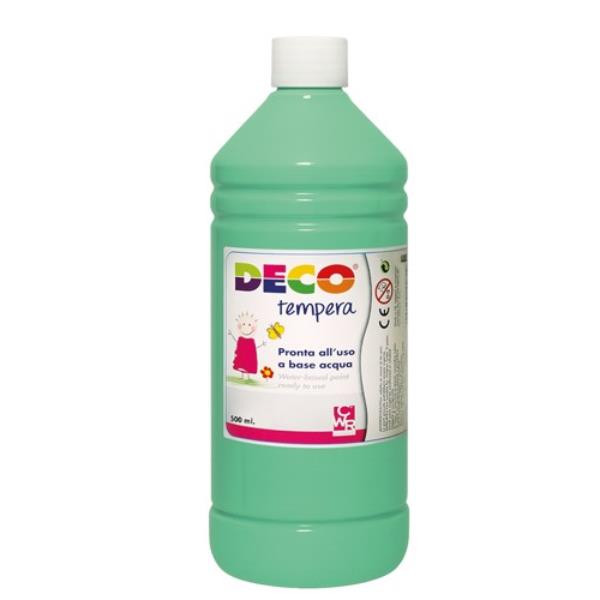 TEMPERA FLACONE 500ML VERDE PAST.