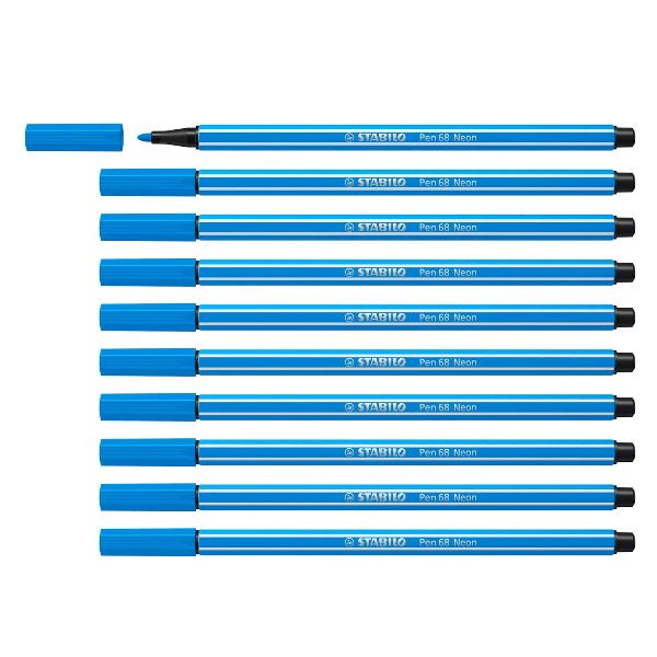 CF10 STABILO PEN 68 FLUO BLUE