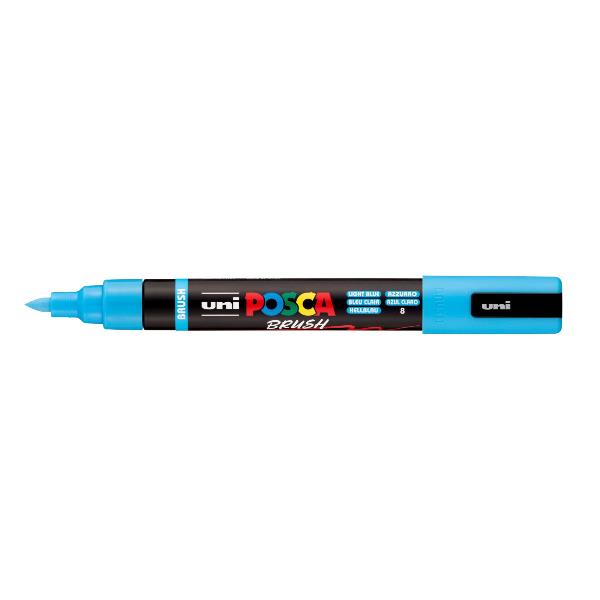 CF6 POSCA BRUSH AZZURRO