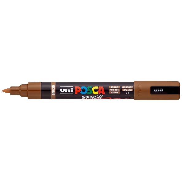 CF6 POSCA BRUSH MARRONE