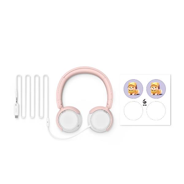 CUFFIA ON-EAR CAVO USB-C/3.5 ROSA