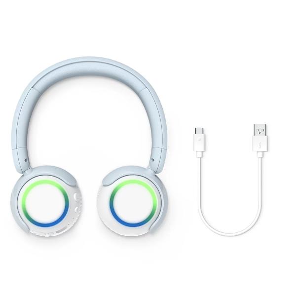 CUFFIA ON-EAR WRLS BT MIC - AZZURRO