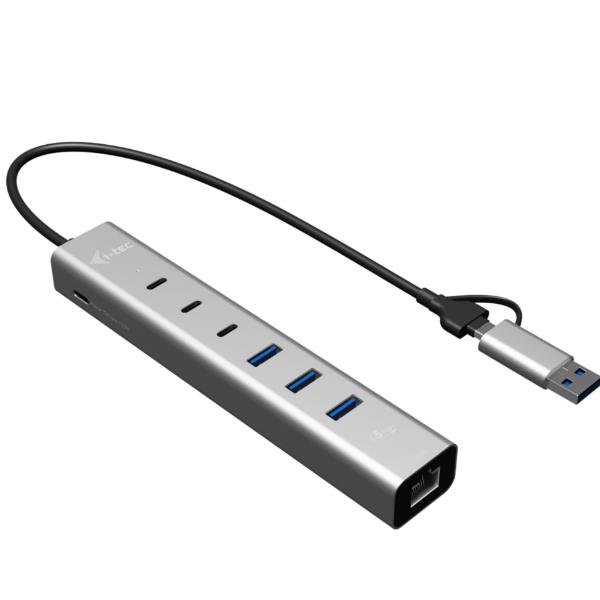 USB-C/USB-A METAL HUB 6 PORT