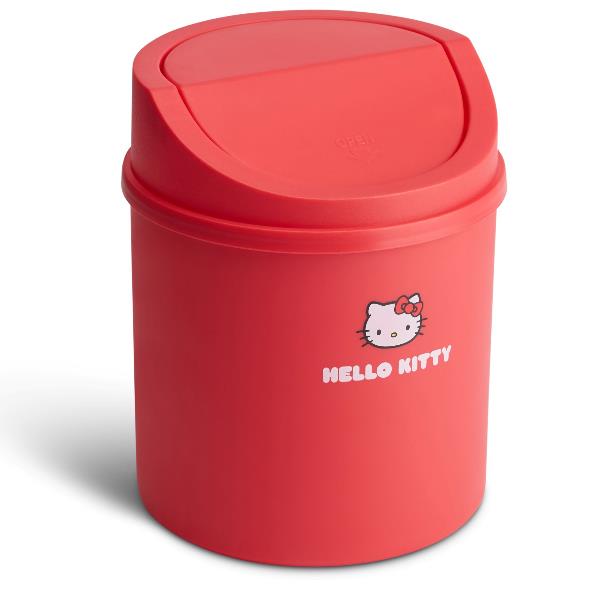 HELLO KITTY DESK BIN RED