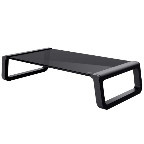 MONTA GLASS MONITOR STAND BLK