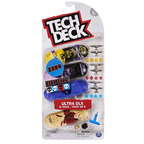 TECH DECK - DLX - 4 SKATE ASS.TI