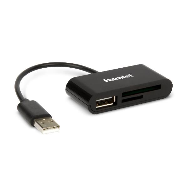 LETTORE MEMORIE SD/MICROSD USB-A