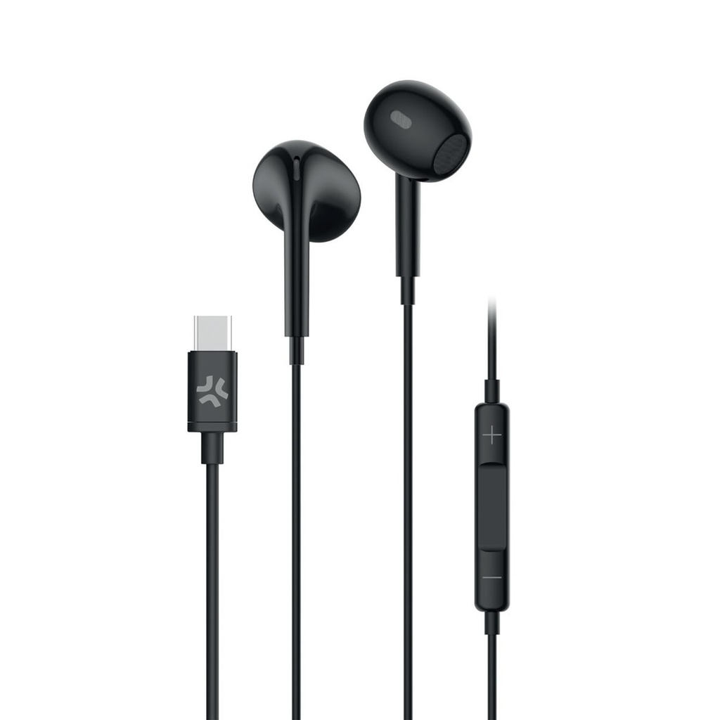 DROP STEREO EARPHONES USB-C BK
