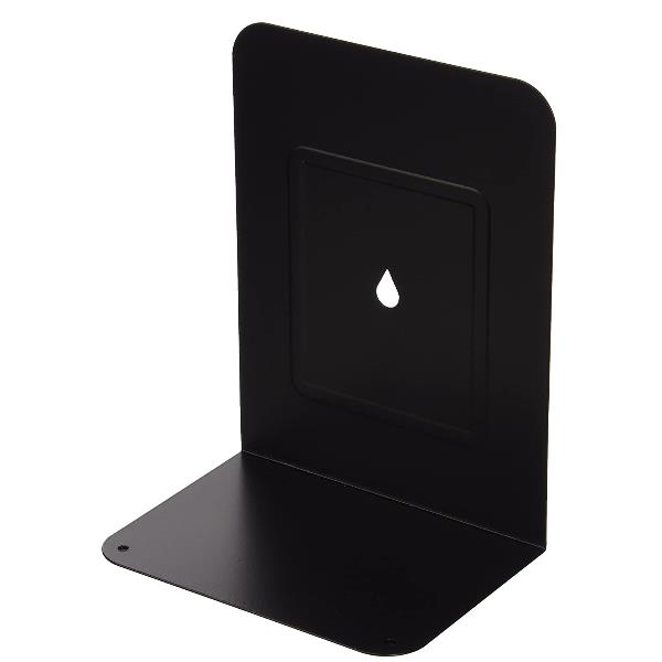 COPPIA 2 REGGILIBRI IN METALLO NERO