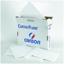 CF17FG.CARTON PLUME CL A3 5MM BIANC
