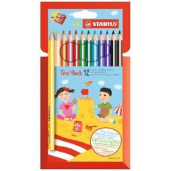 AST12 STABILO TRIO MAXI 12 COLORI
