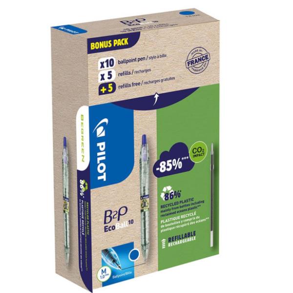 CF 10SFER+10REFIL B2P ECOBALL BLU