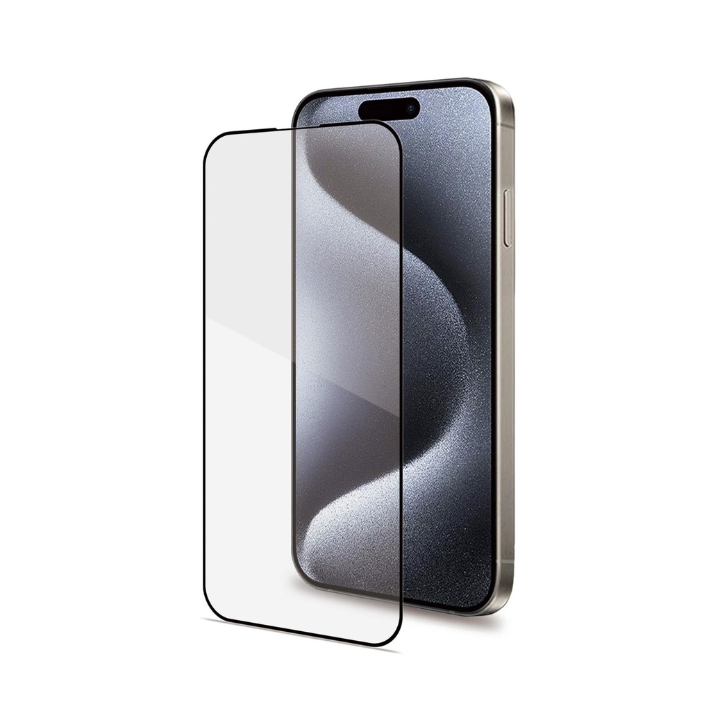 FULL GLASS IPHONE 15 PRO BLACK