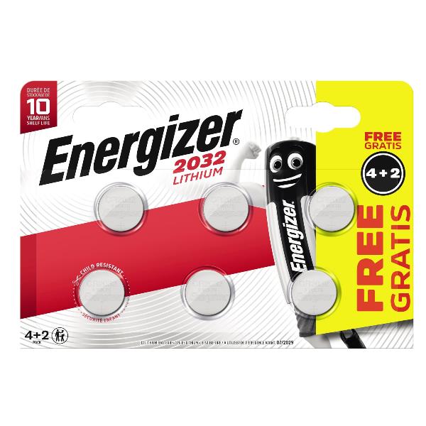CF4+2 LITHIUM CR2032 BP6 4+2
