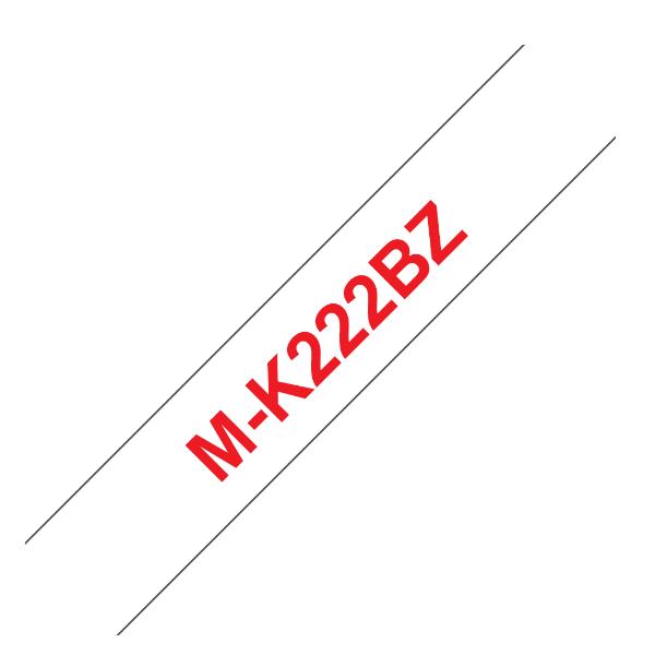 NASTRO TIPO M 9MM ROSSO/BIANCO