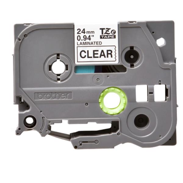 NASTRO 24 MM  ETICHET NERO/TRASP