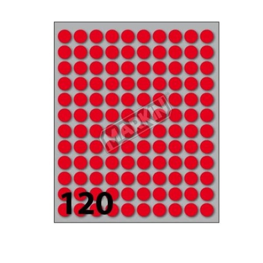 [X11004RO-CF10] CONF10 BUSTE ETICHET 4 ROSSO DIAM10