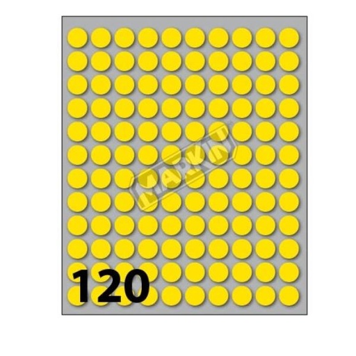 [X11004VE-CF10] CONF10 BUSTE ETICHET 4 VERDE DIAM10