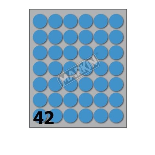 [X11006BL-CF10] CONF10 BUSTE ETICHETTE 6 BLU DIAM18
