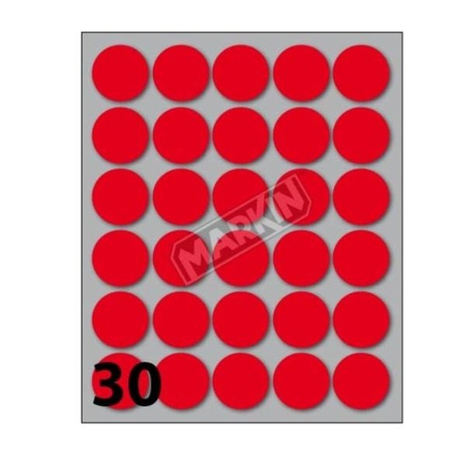 [X11007RO-CF10] CONF10 BUSTE ETICH 7 ROSSE  DIAM22