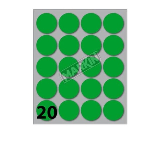 [X11008VE-CF10] CONF10 BUSTE ETICH 8 VERDE  DIAM27