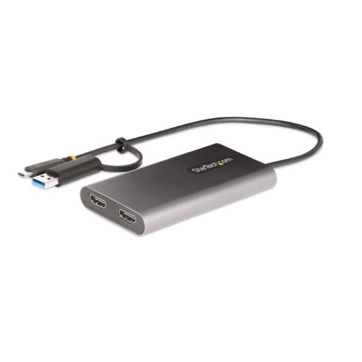 [109B-USBC-HDMI] ADATTATORE DA USB-C A 2X HDMI