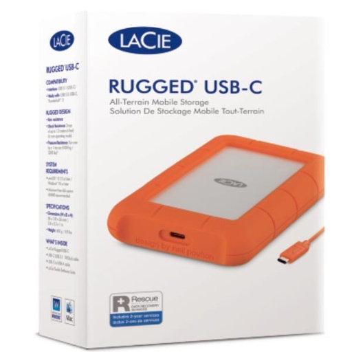 [STFR4000800_] 4TB LACIE RUGGED HDD USB-C