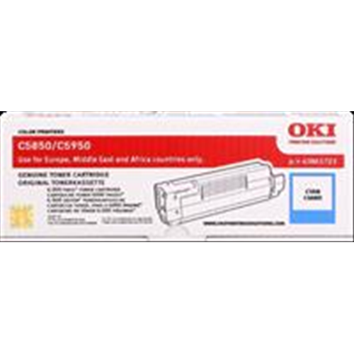 [43865723] C5850/5950 toner ciano 6.000pg