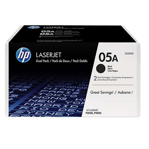 [CE505D] N.05D 2 pezzi toner nero 2x2.300pg