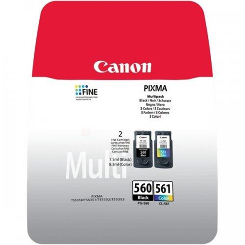 [3713C008] EXTRA SCONTO # PG-560/CL-561 MULTIPACK Nero + Colori Cartuccia inchiostro STANDARD