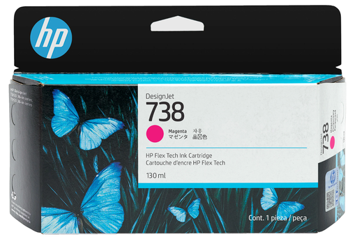 [498N6A] N.738 Magenta cartuccia inchiostro 130ml