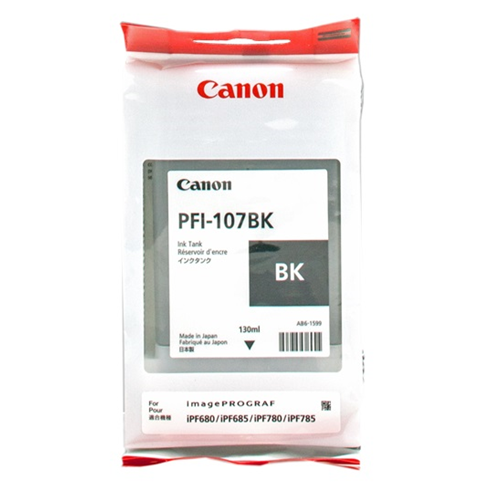 [6705B001] EXTRA SCONTO # PFI-107BK Cartuccia inchiostro nero 130ml